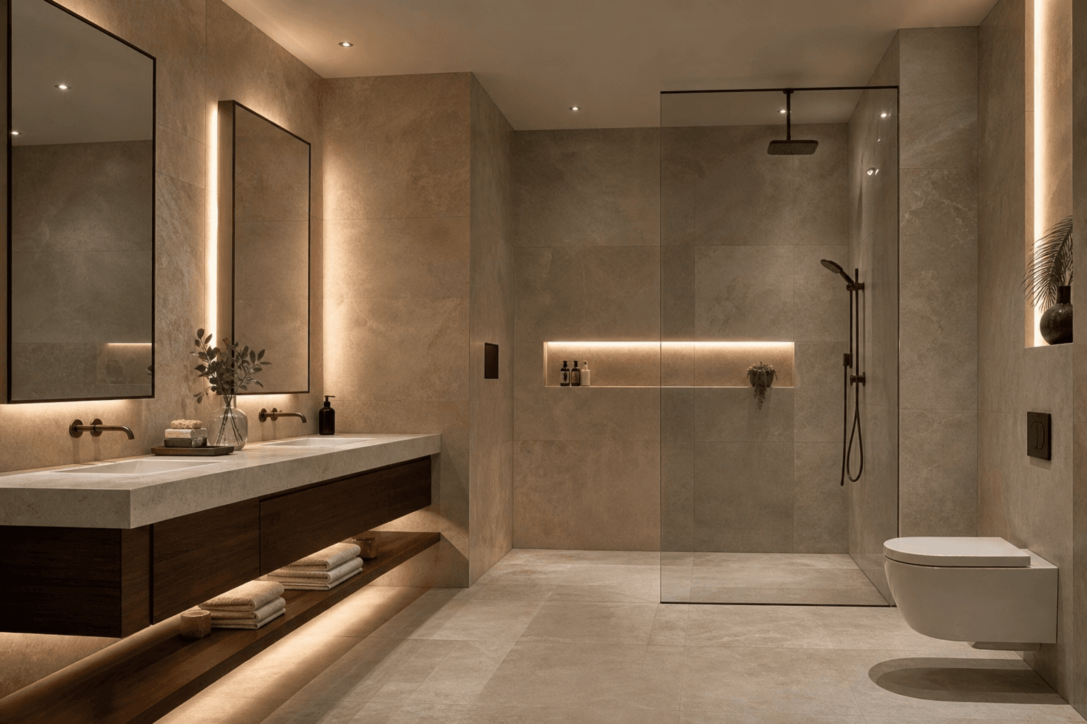 Luksusowa łazienka w stylu spa